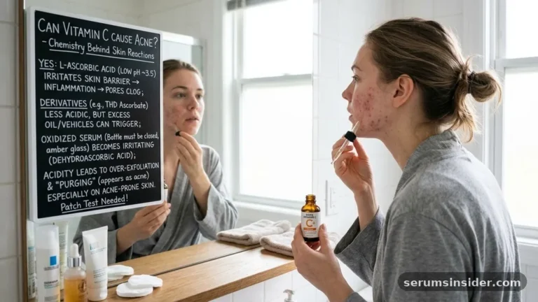 can vitamin c serum cause acne