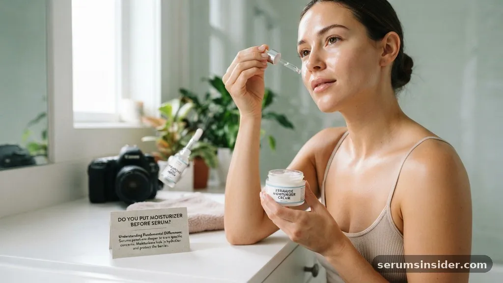 do you put moisturizer on before serum