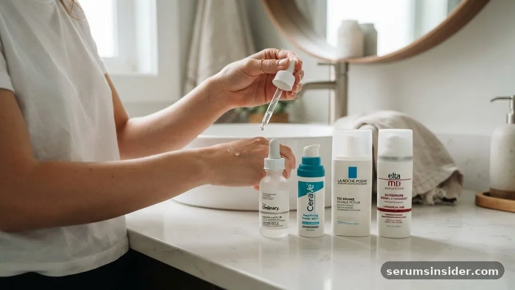 do you put retinol on before or after serum