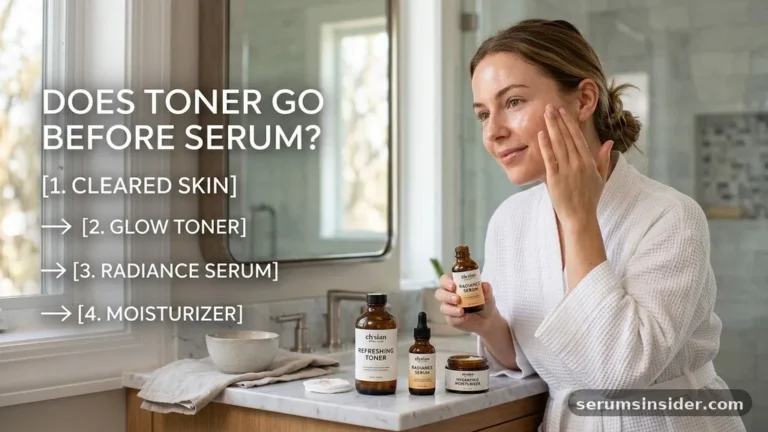 does toner go before serum