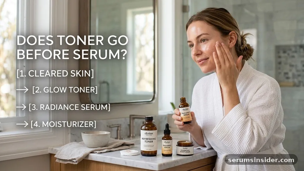 does toner go before serum
