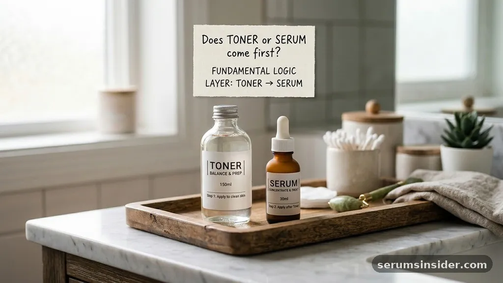 does toner or serum come first