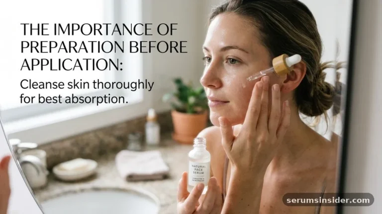 how to apply face serum