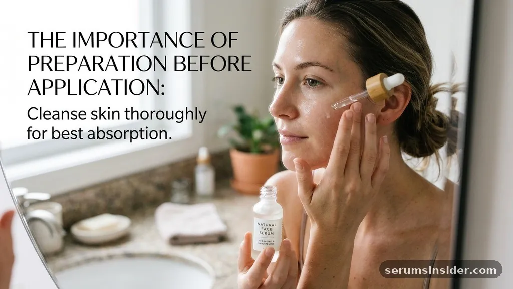 how to apply face serum