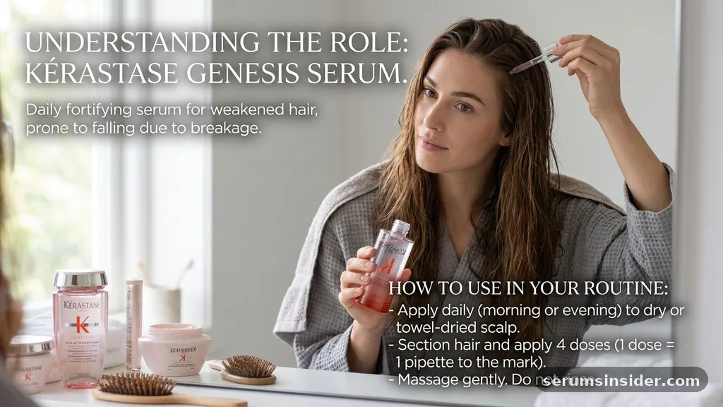 how to use kerastase genesis serum