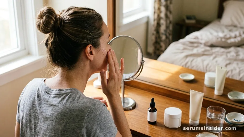 Morning application - serum before or after moisturizer