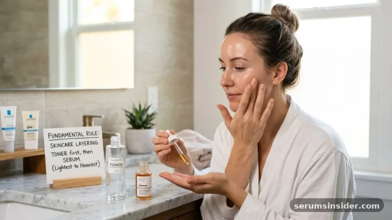 serum before or after toner
