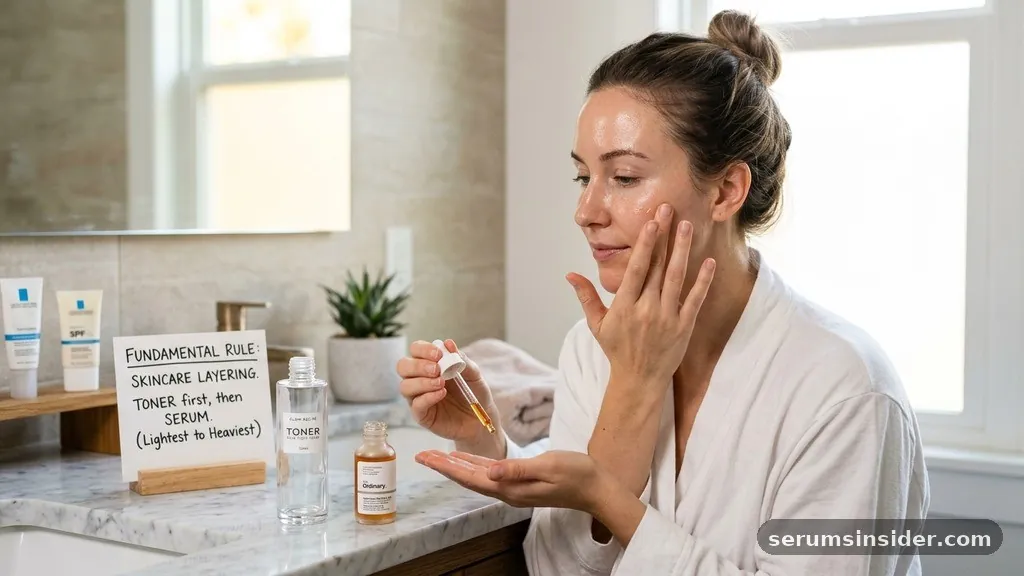 serum before or after toner