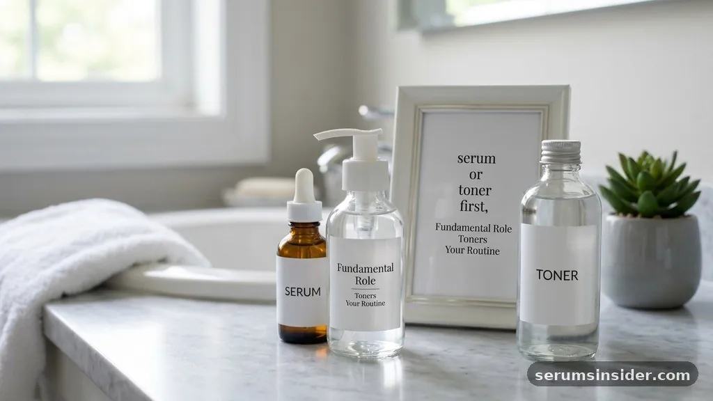 serum or toner first