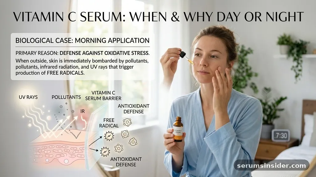 The Biological Case for Morning Application - when to use vitamin c serum day or night