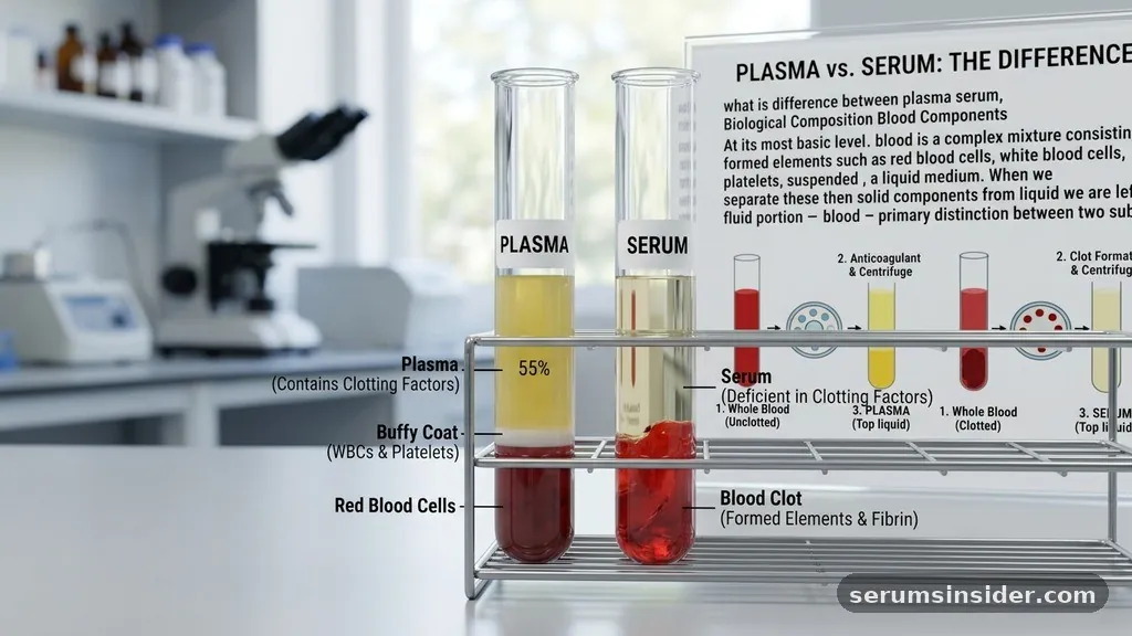 The Biological Composition of Blood Components - what is the difference between plasma and serum