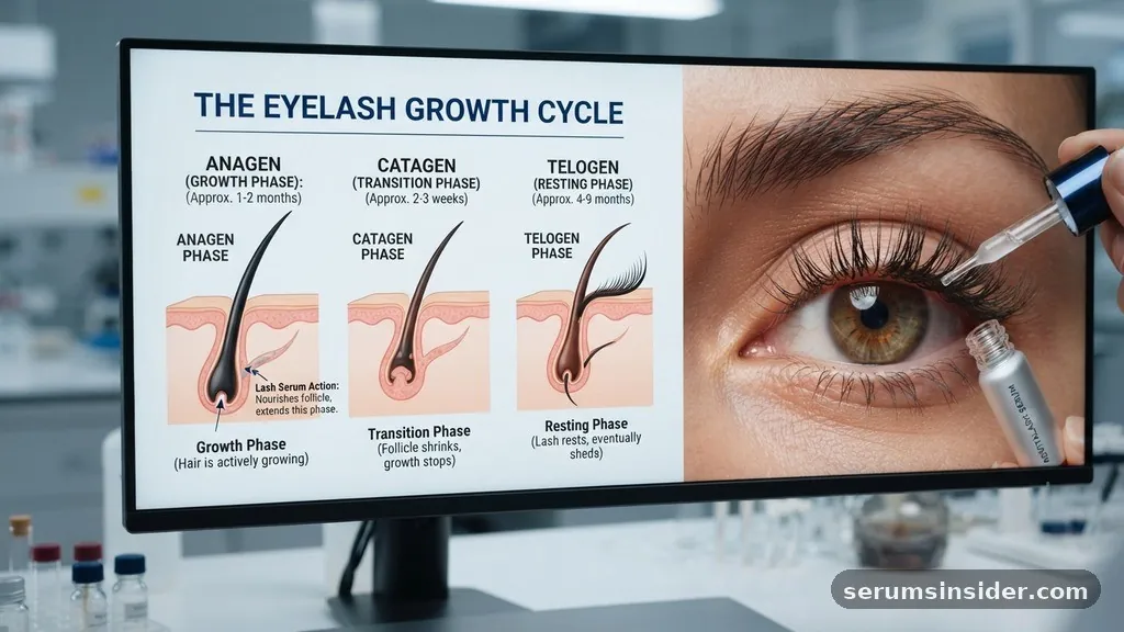 The Biological Growth Cycle of Eyelashes - how does lash serum work