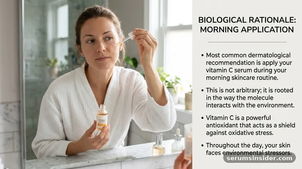 The Biological Rationale for Morning Application - when to put on vitamin c serum
