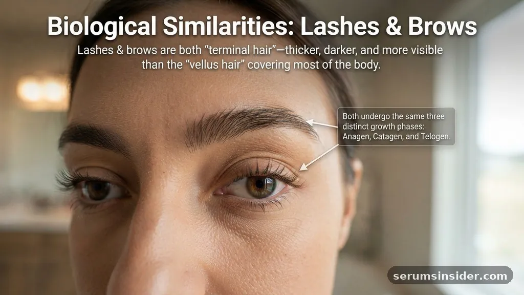 The Biological Similarities Between Lashes and Brows - does eyelash serum work on eyebrows
