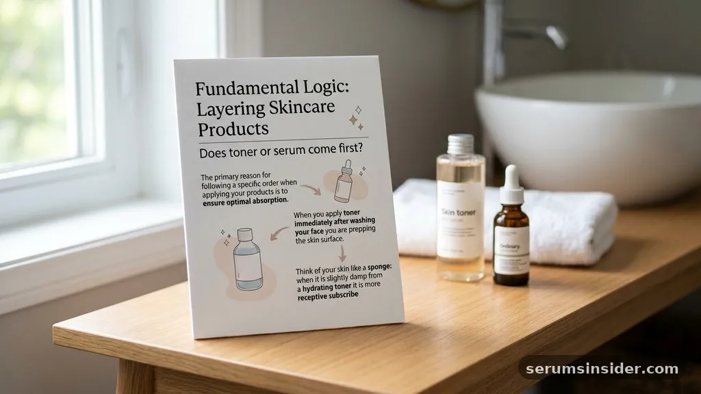 The Fundamental Logic of Layering Skincare Products - does toner or serum come first