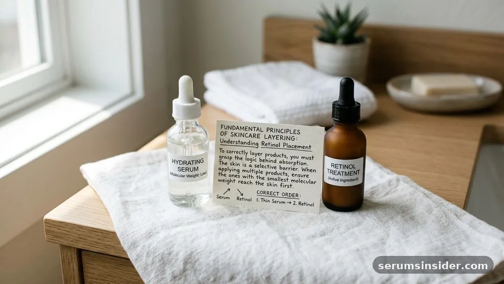 The Fundamental Principles of Skincare Layering - serum before or after retinol