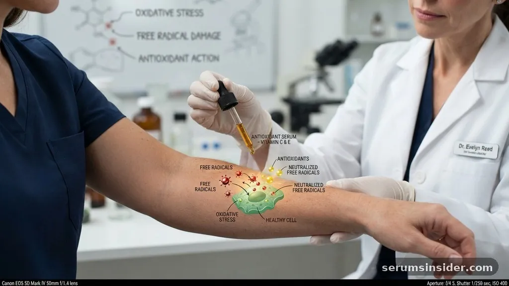 The Mechanism of Action: Neutralizing Free Radicals - what is an antioxidant serum