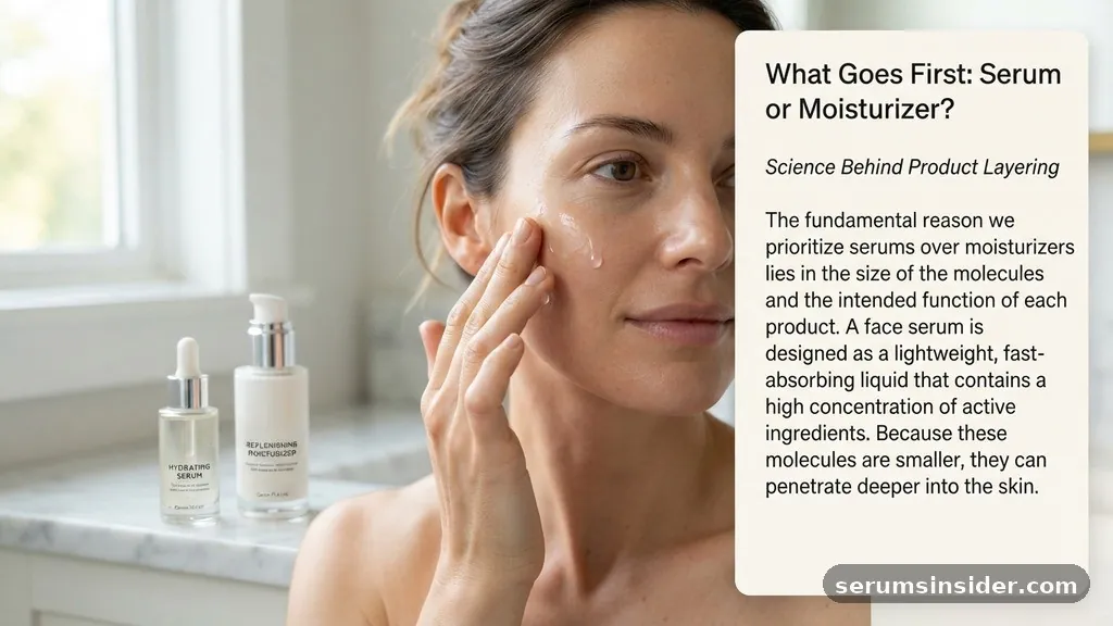 The Science Behind Product Layering - what goes on first serum or moisturizer