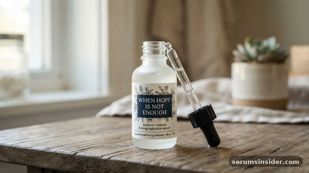 The Science of Firming and Hydration - when hope is not enough serum