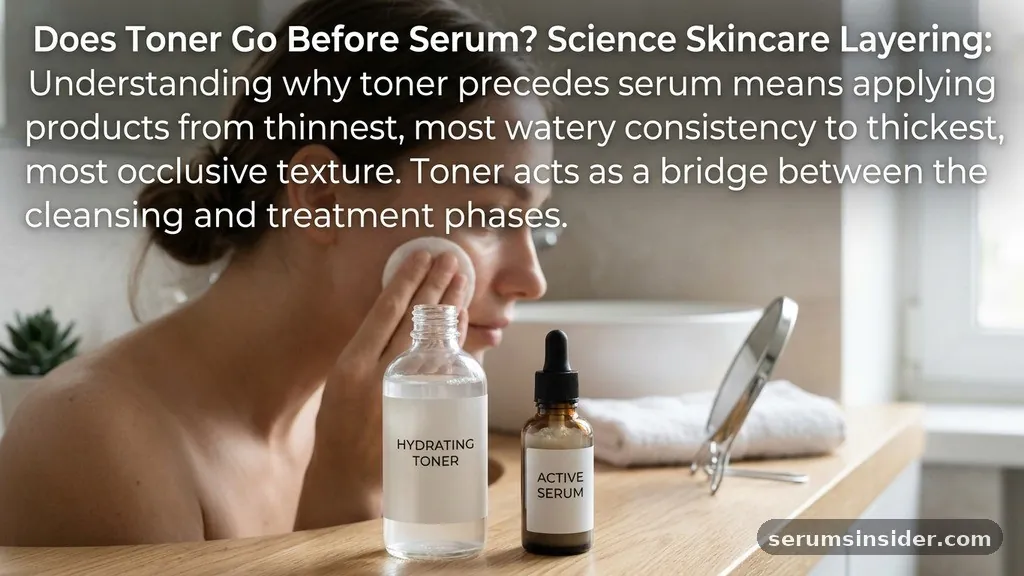 The Science of Skincare Layering - does toner go before serum