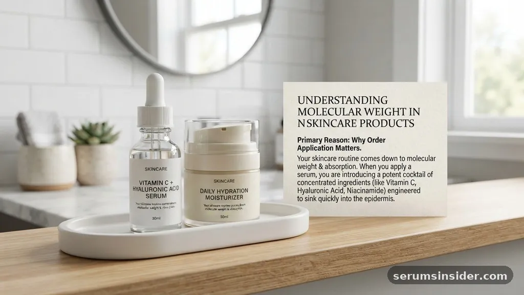 Understanding the Molecular Weight of Skincare Products - what goes first moisturizer or serum
