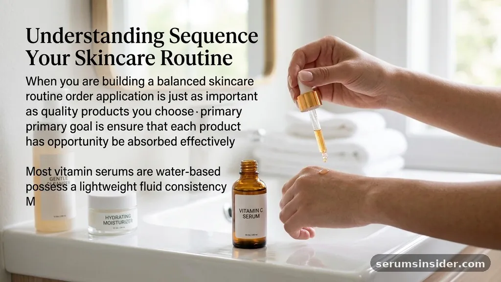 Understanding the Sequence of Your Skincare Routine - vitamin c serum before or after moisturizer