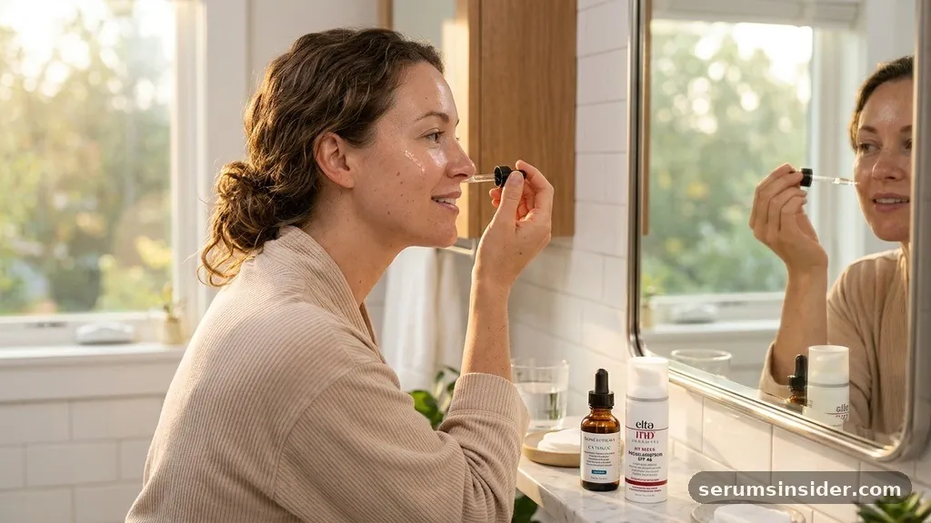 vitamin c serum morning or night