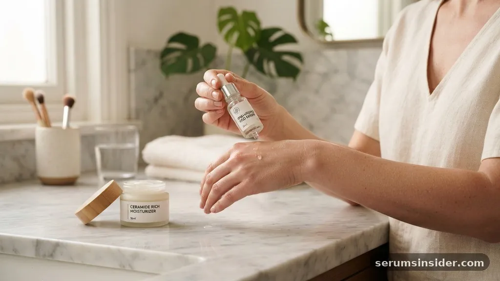 what goes first moisturizer or serum