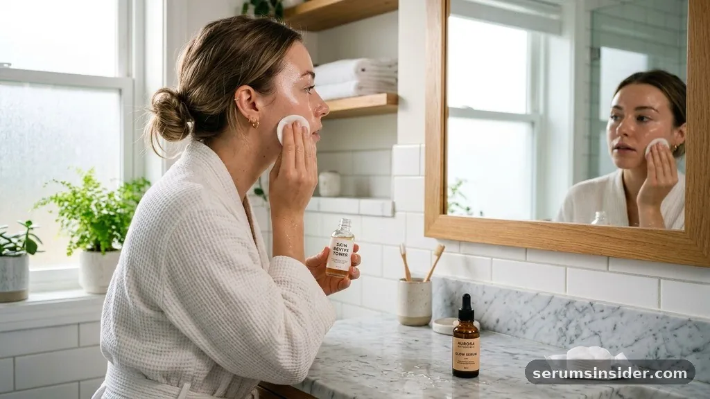 what goes first toner or serum
