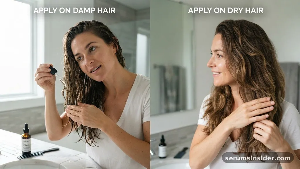 when to apply hair serum