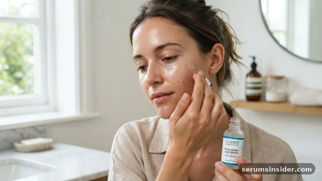 when to apply hyaluronic acid serum