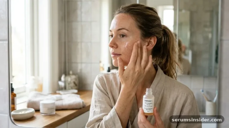 when to put on vitamin c serum