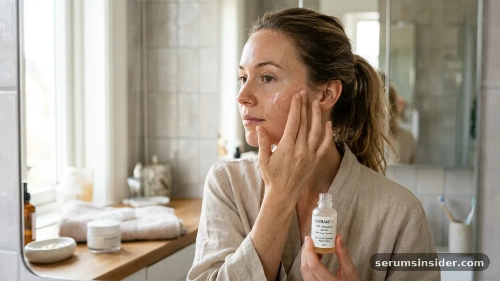when to put on vitamin c serum